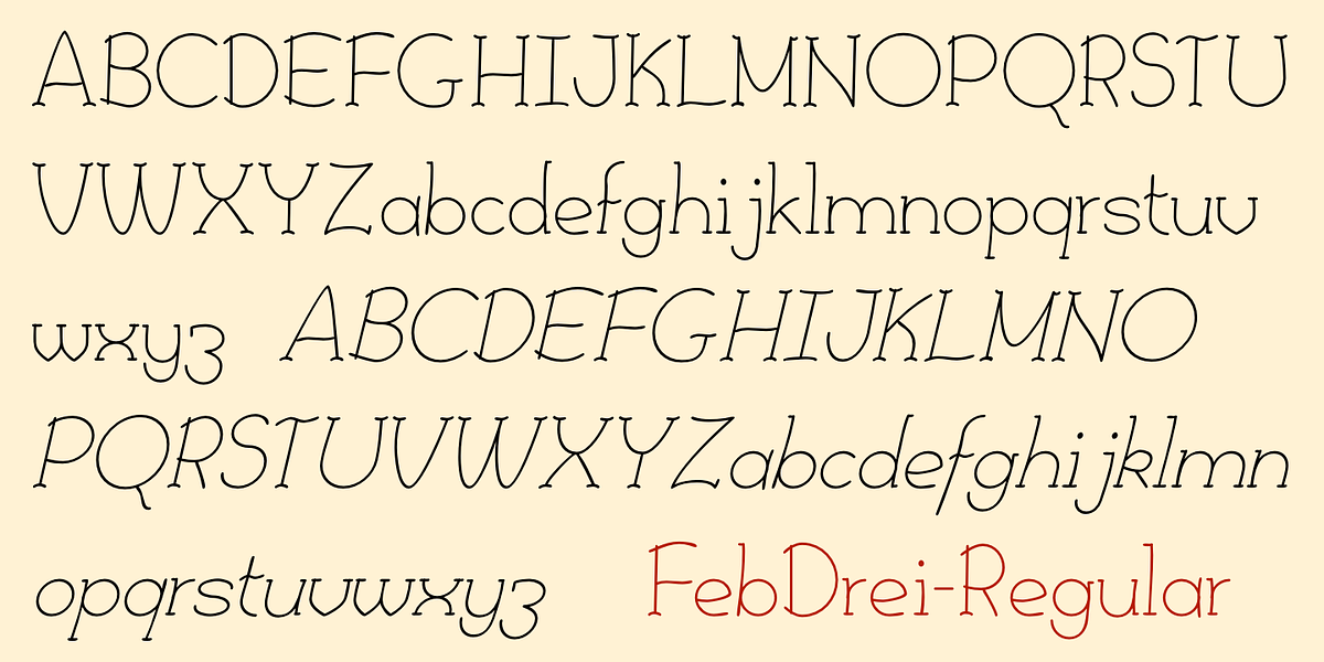 FebDrei, a Handwritten Font by Ingrimayne Type (Photo 4 of 6)