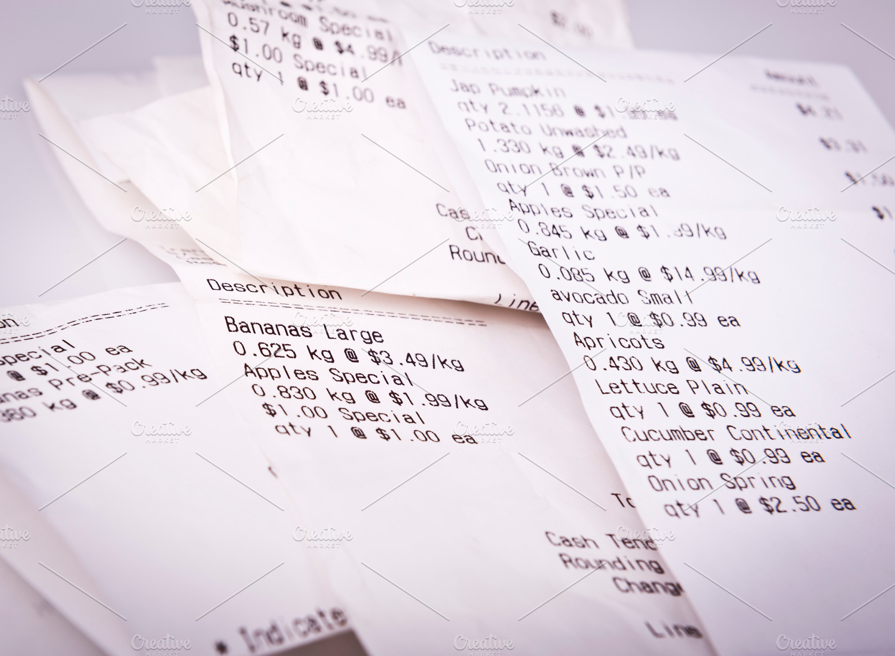 Grocery Receipts, a Food & Drink Photo by THP Creative