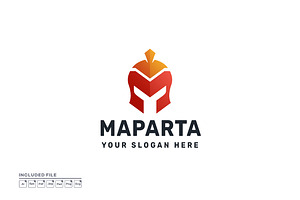 Letter M Spartan Gradient Logo, a Branding & Logo Template by yuanesei