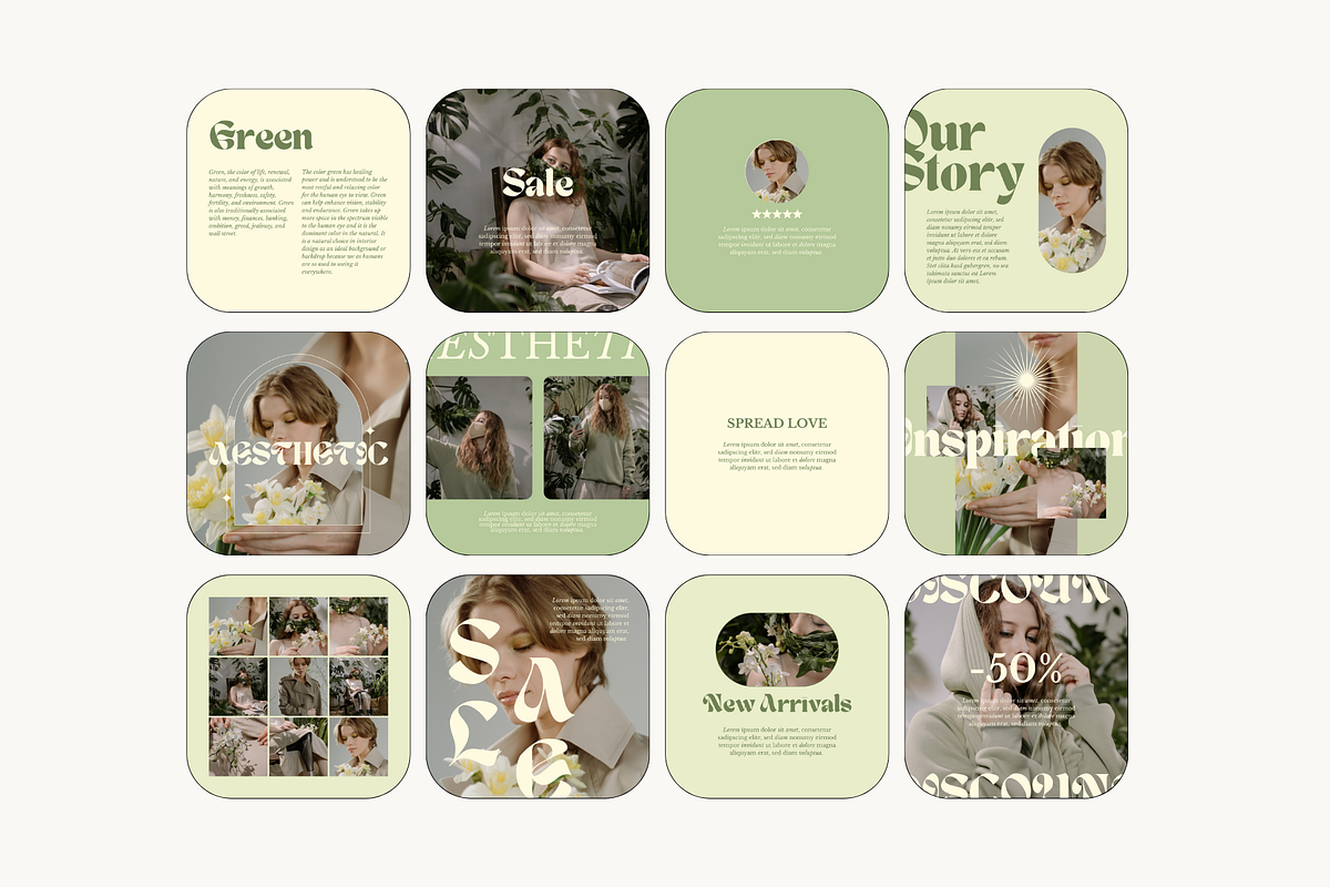 Olive Social Media Pack, a Social Media Template by marmaries (Photo 10 of 13)