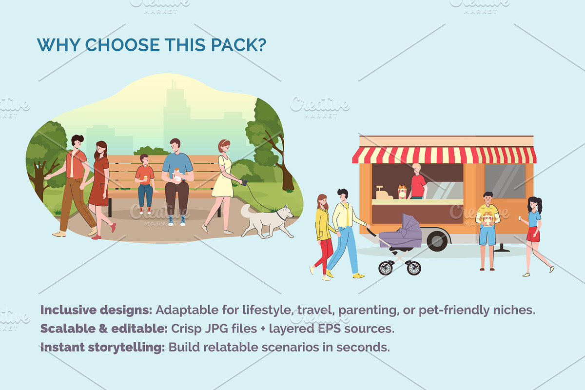 Street Food Festival Illustration, an Object Graphic by 35lab (Photo 8 of 9)