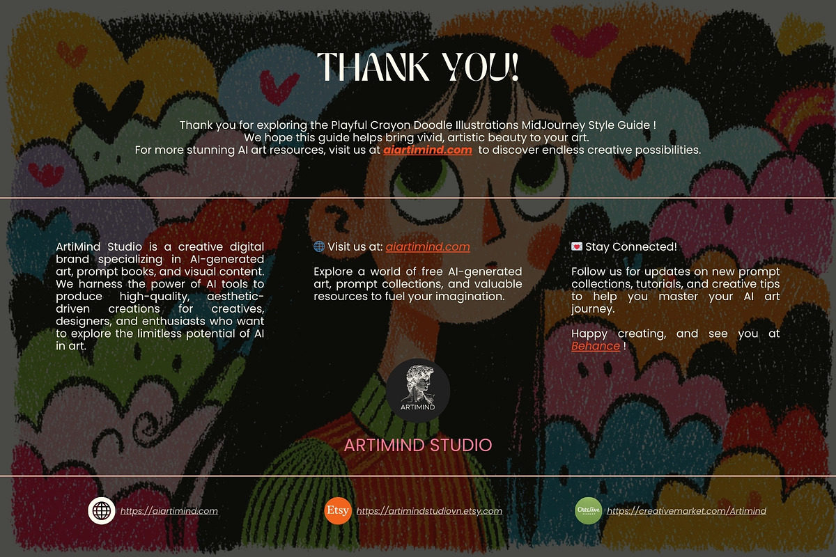 Playful Crayon Illustration Prompt, a Decorative Illustration by Artimind Studio (Photo 9 of 9)