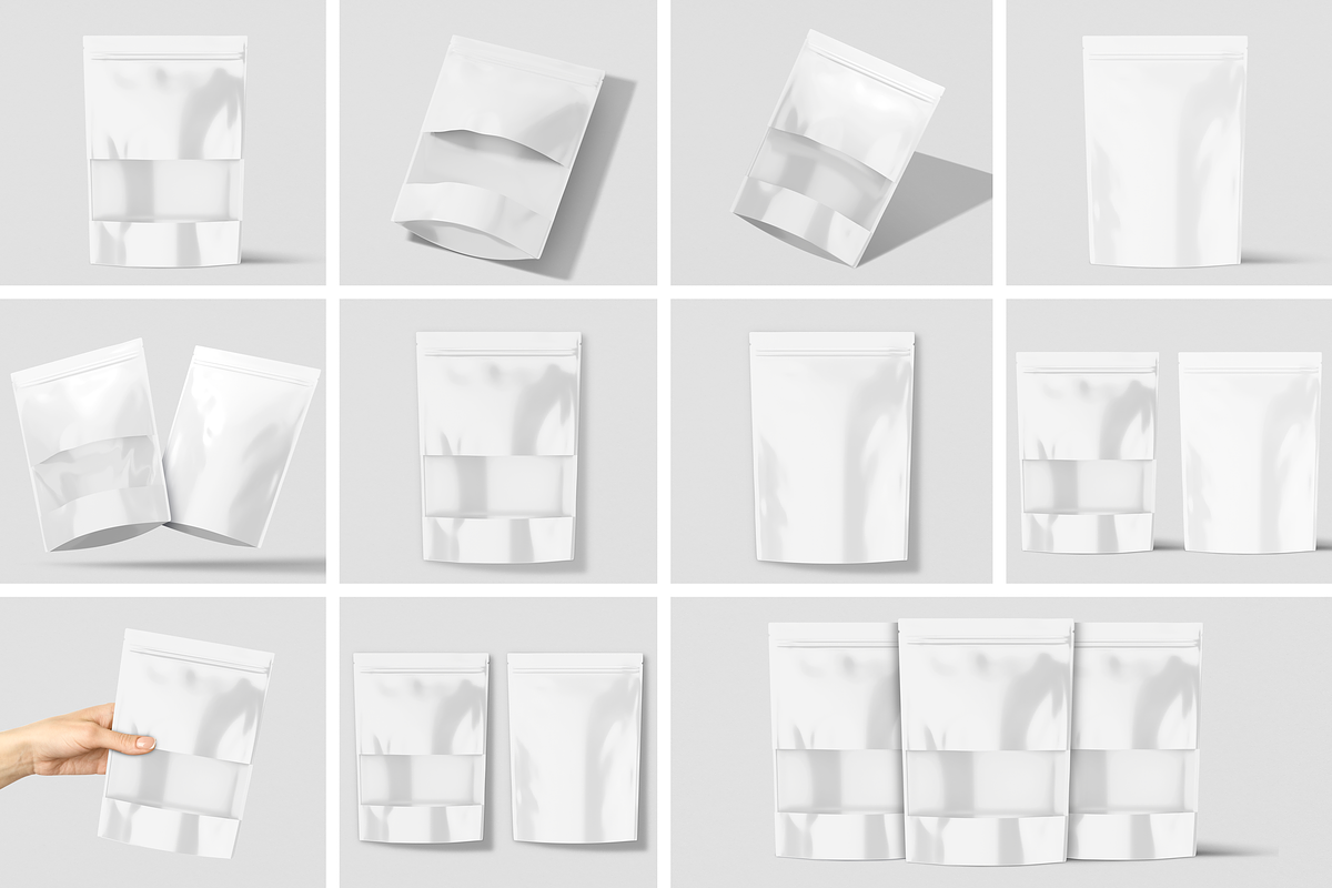 Pouch/Bag with Clear Window Mockup, a Packaging Mockup by Mockupdaddy
