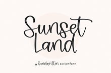 Sunset Land | Modern Script Font
