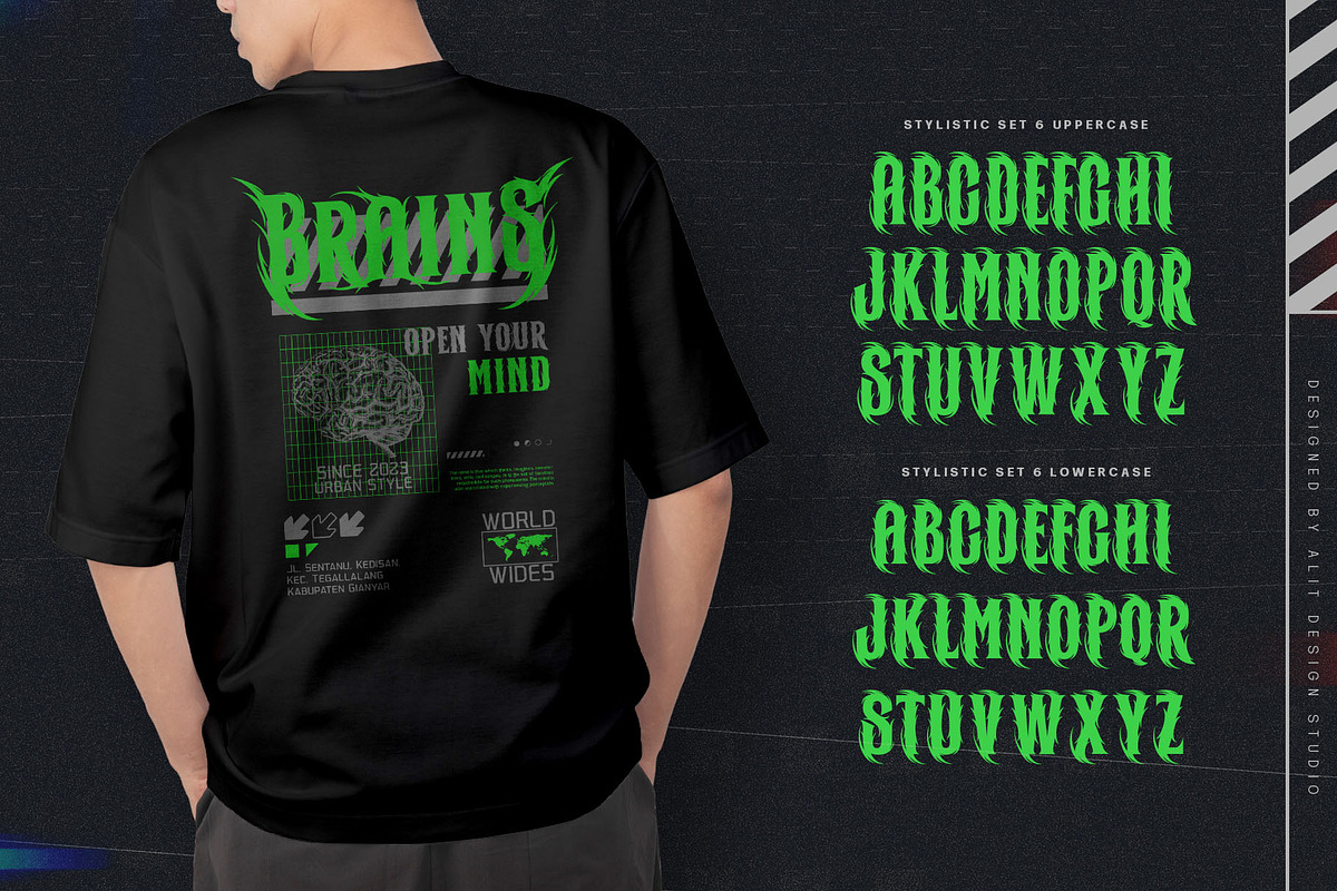 Metal Thorn Typeface, a Blackletter Font by alit design (Photo 12 of 20)