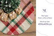 Christmas Tree Skirt Mockup, a Household Mockup by Mie Mockup Studio (Thumbnail 2 of 8)