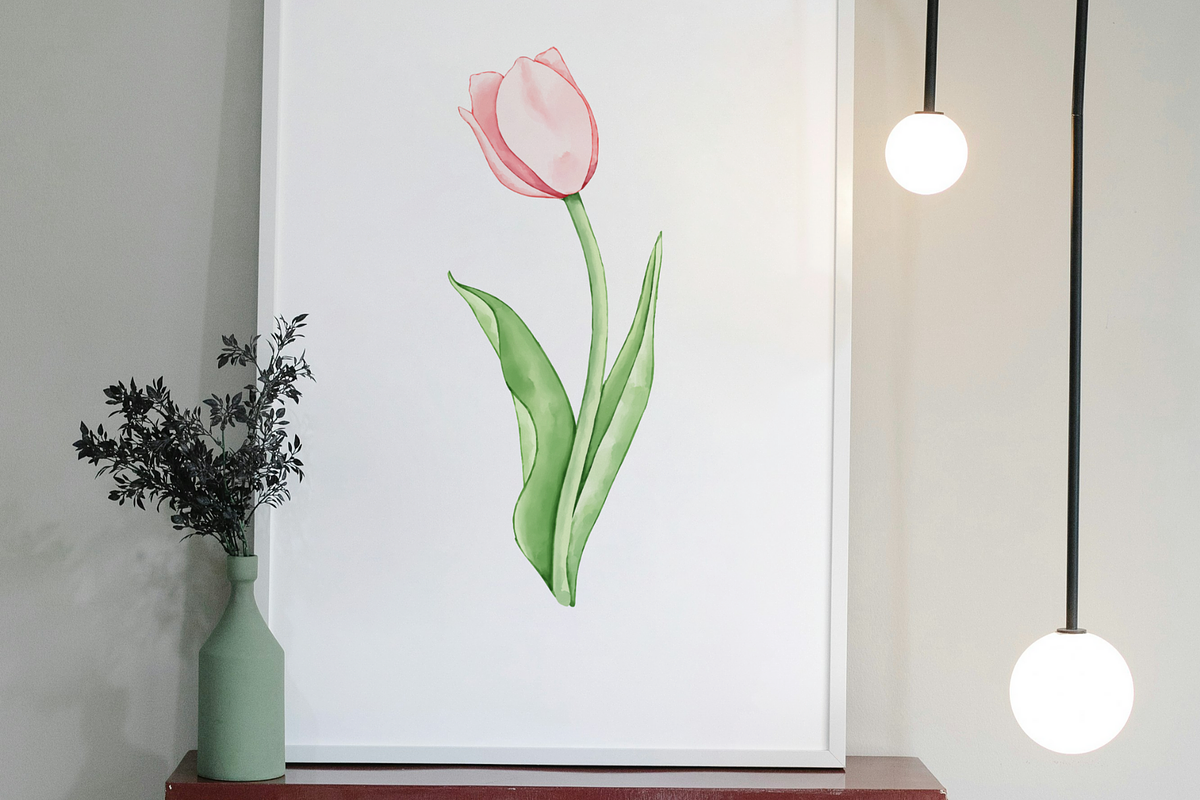 30 Watercolor Flowers Printable PDF, a Poster Template by Image for Sale (Photo 4 of 4)