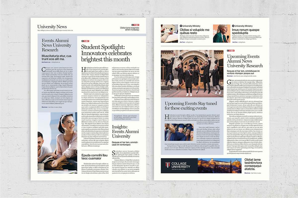 Newsletter, a Brochure Template by BrandPacks