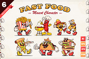 Fast Food Character Retro Mascot, a Food Illustration by Kevyn Creative (Thumbnail 1 of 3)