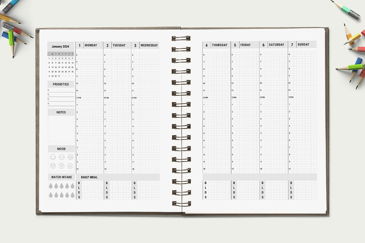 Ultimate Planner Bundle Pack 2024-27, a Stationery Template by ROJI CREATOR (Photo 9 of 12)