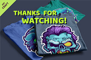 Big bundle 110 Cartoon Zombie Faces., a Decorative Illustration by KENO Mascots (Thumbnail 4 of 4)