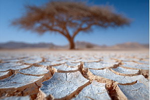 Brown or drought-stricken soil, a Background Photo by ZinetroN