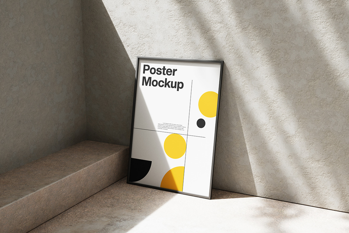 Poster Frame Mockup, a Product Mockup by bimockup (Photo 4 of 6)