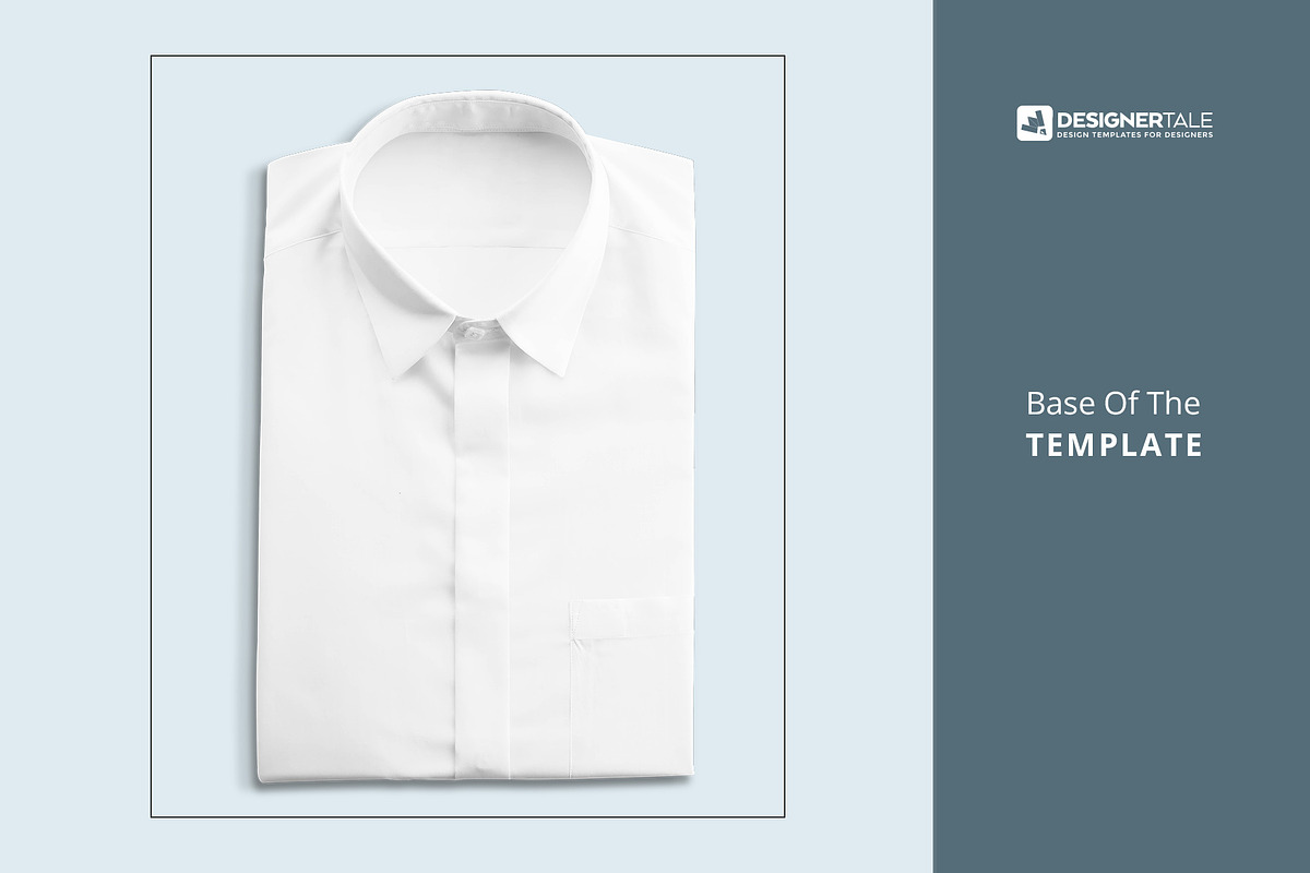 Top-view Male Folded Shirt Mockup, a Shirt Mockup by Designertale (Photo 7 of 8)
