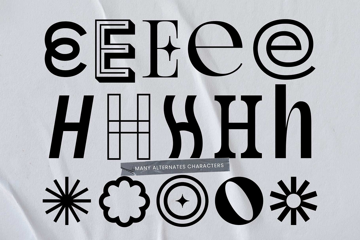Mixed Font - Unpopular Montage, a Font by Arterfak Project (Photo 10 of 12)