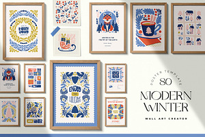 Modern Winter Wall Art Creator