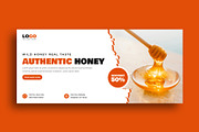 Organic Honey Social Media banner, a Social Media Template by nandinigraphics (Thumbnail 2 of 3)