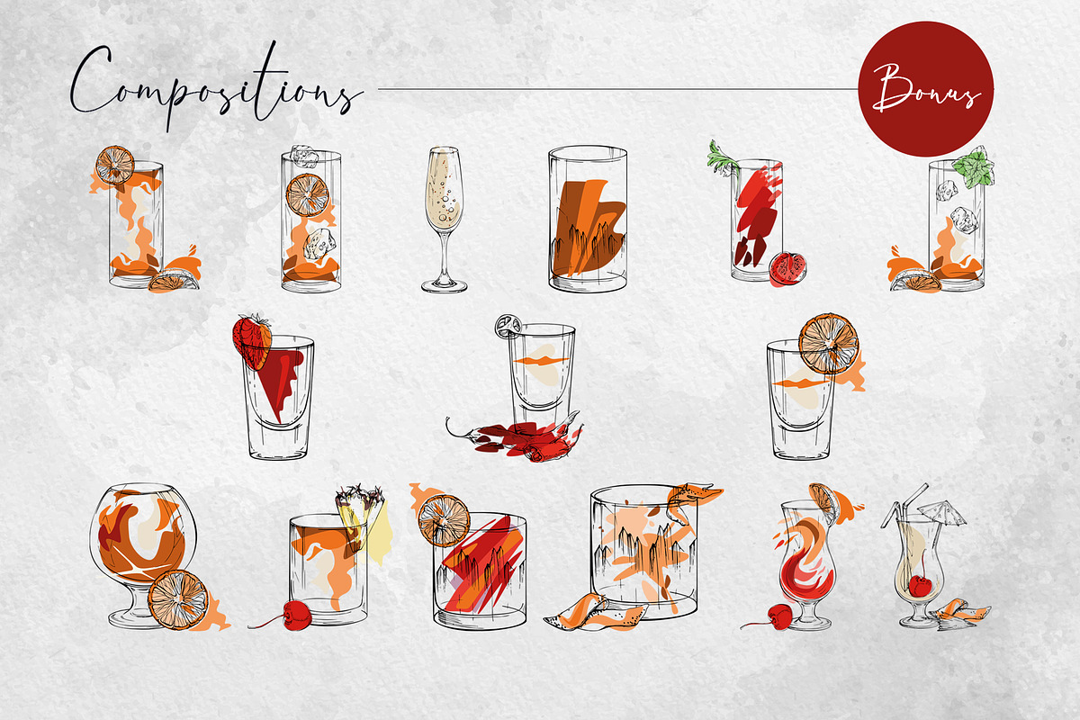 Sunset cocktails, a Food Illustration by MsFlaffy (Photo 6 of 12)