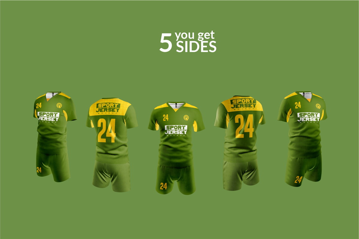 Football Kit T-Shirt Mockup, a Shirt Mockup by image touch (Photo 5 of 5)