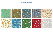 Boyish Vector Seamless Patterns, a Pattern Graphic by Digitaliya (Thumbnail 3 of 10)