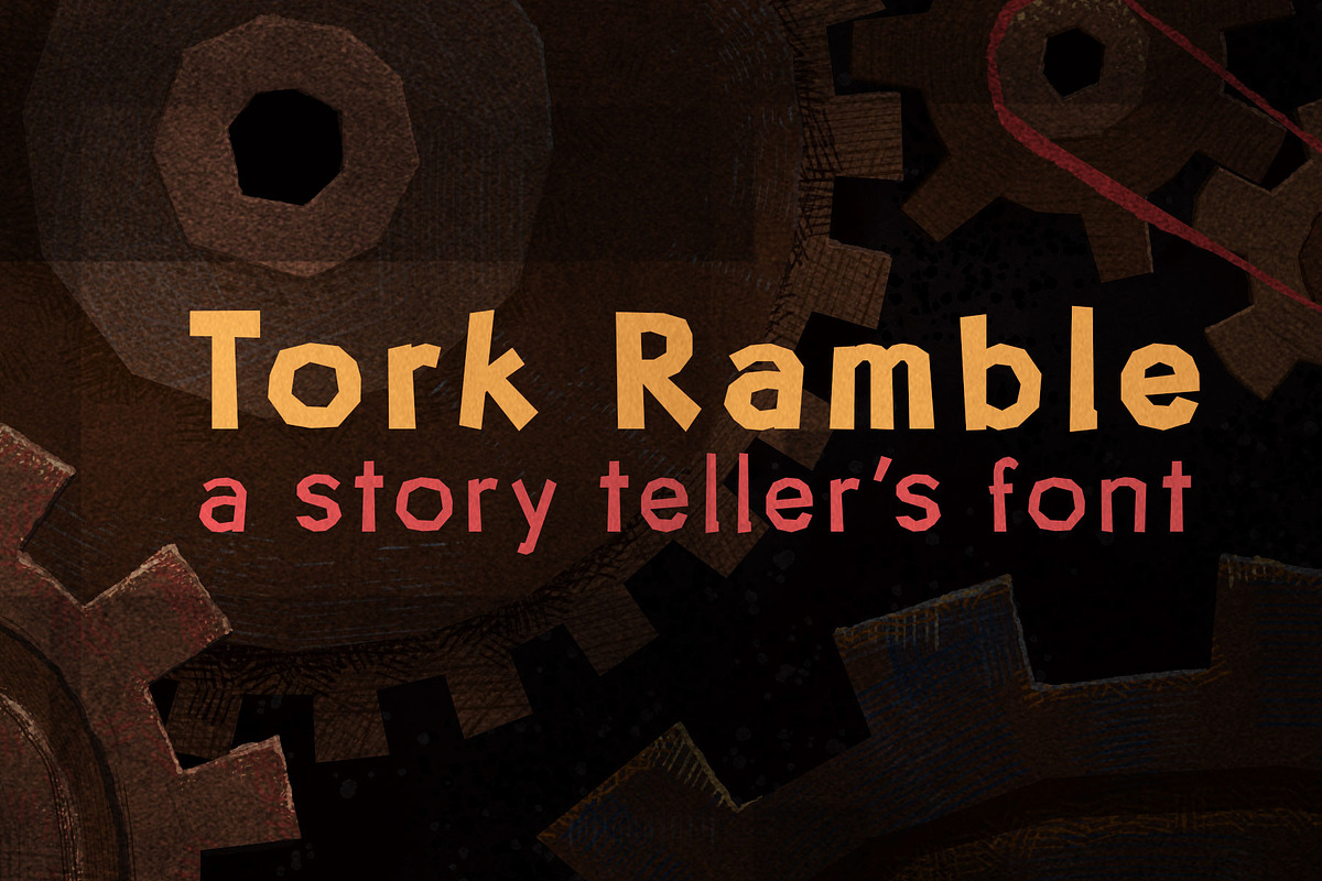 Tork Ramble, a Sans Serif Font by Little Boat Studio (Photo 1 of 5)