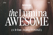 The Lumina Awesome, a Serif Font by Zane Studio (Thumbnail 1 of 12)