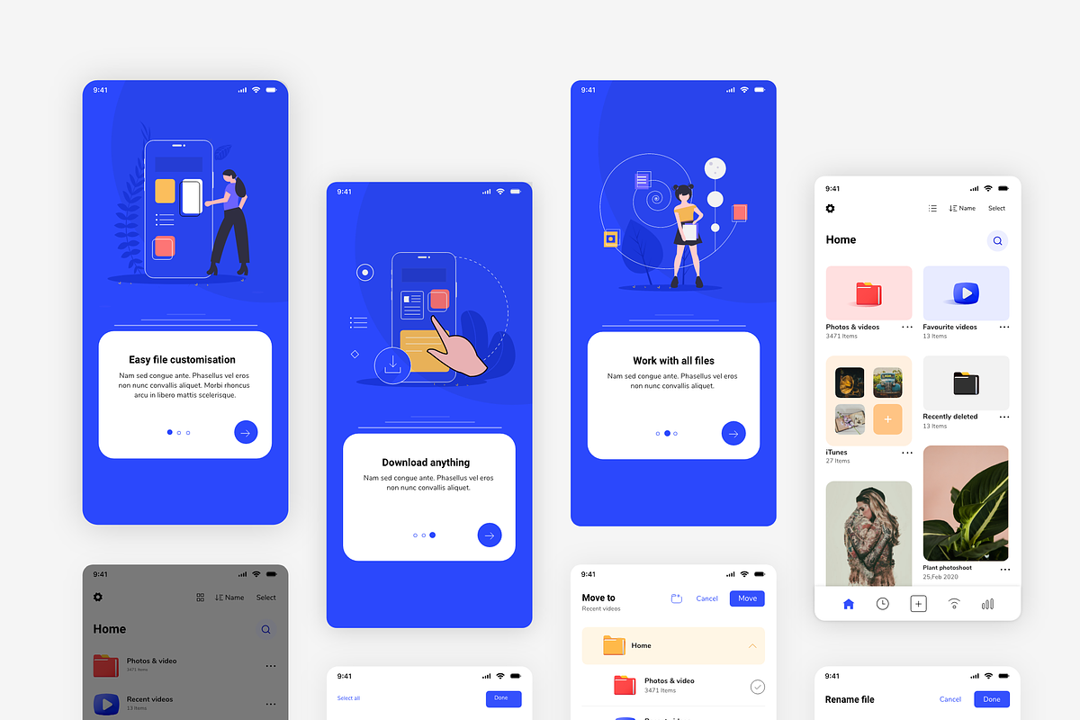 Handler - File Manage UI Kit for iOS, an App Template by Ragul Creates (Photo 5 of 8)