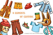 Forest School - Clip Art Set, an Animal Illustration by Mashamashastu (Thumbnail 4 of 9)