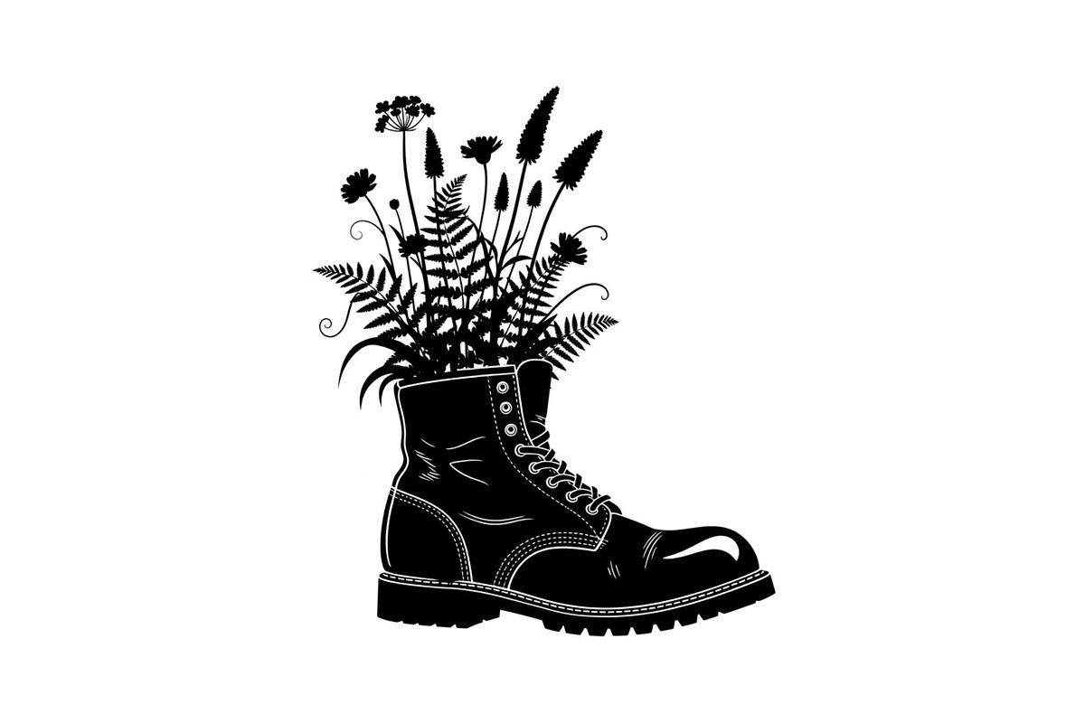 Floral Boot Silhouette Bundle, an Illustration by Gaye Art (Photo 20 of 31)