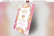 Gold Princess Baby Shower Set, an Invitation Template by Royallove (Thumbnail 1 of 4)