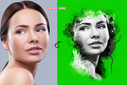 Soul Ink Mixed Media Portrait Action, an Action Add-On by MRI STUDIO (Thumbnail 6 of 18)