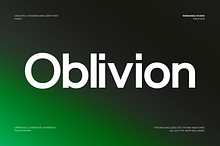 Oblivion - Modern Sans-Serif Webfont