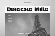 Dunscans Mills - Modern Bold Sans, a Sans Serif Font by Cruzine (Thumbnail 1 of 10)