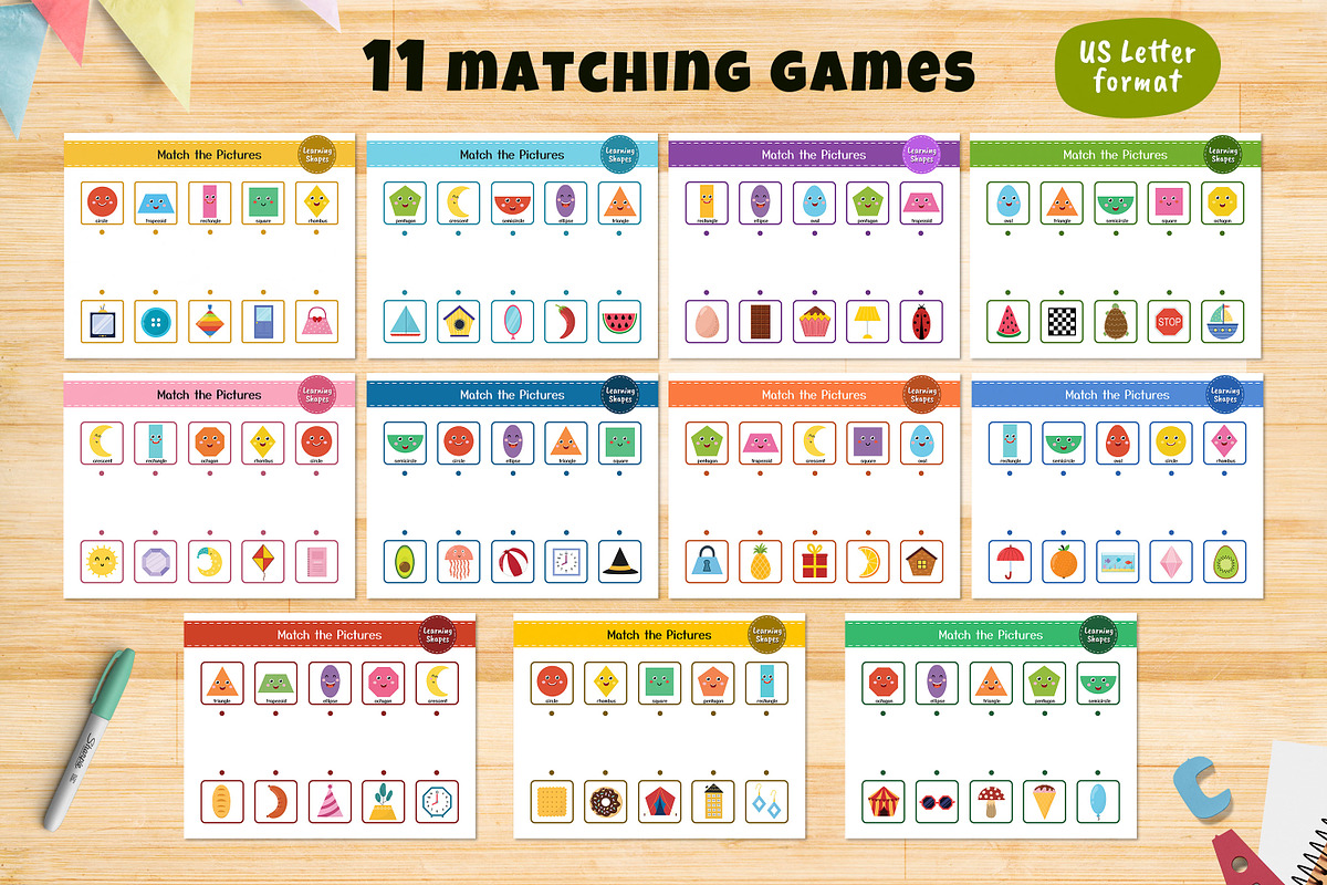 Shapes Activities for Kids, an Education Illustration by Gulnara Sabirova (Photo 14 of 19)