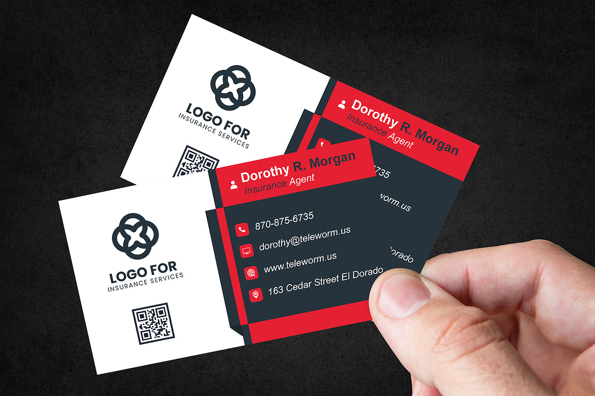 Double-Sided Business Card PSD preview 3