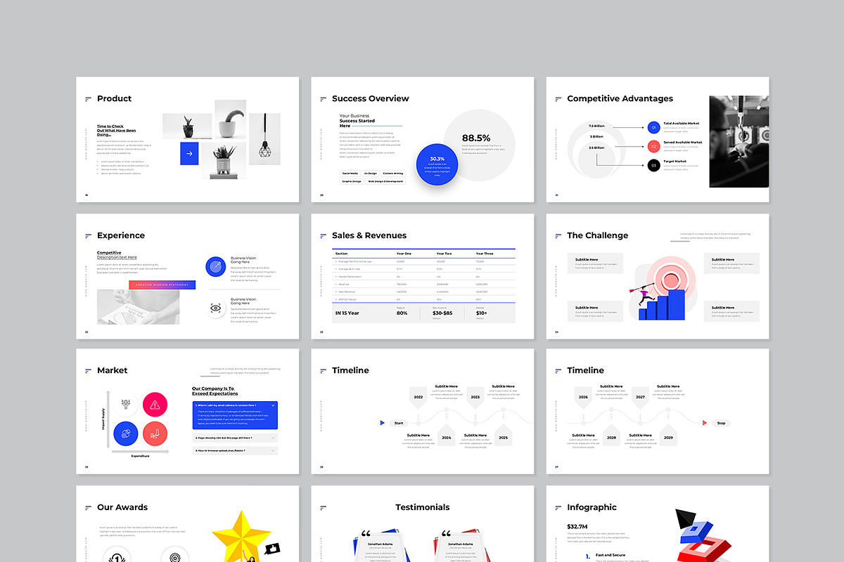 Annual Report Presentation Template, a Presentation Template by GenerousArt (Photo 8 of 8)