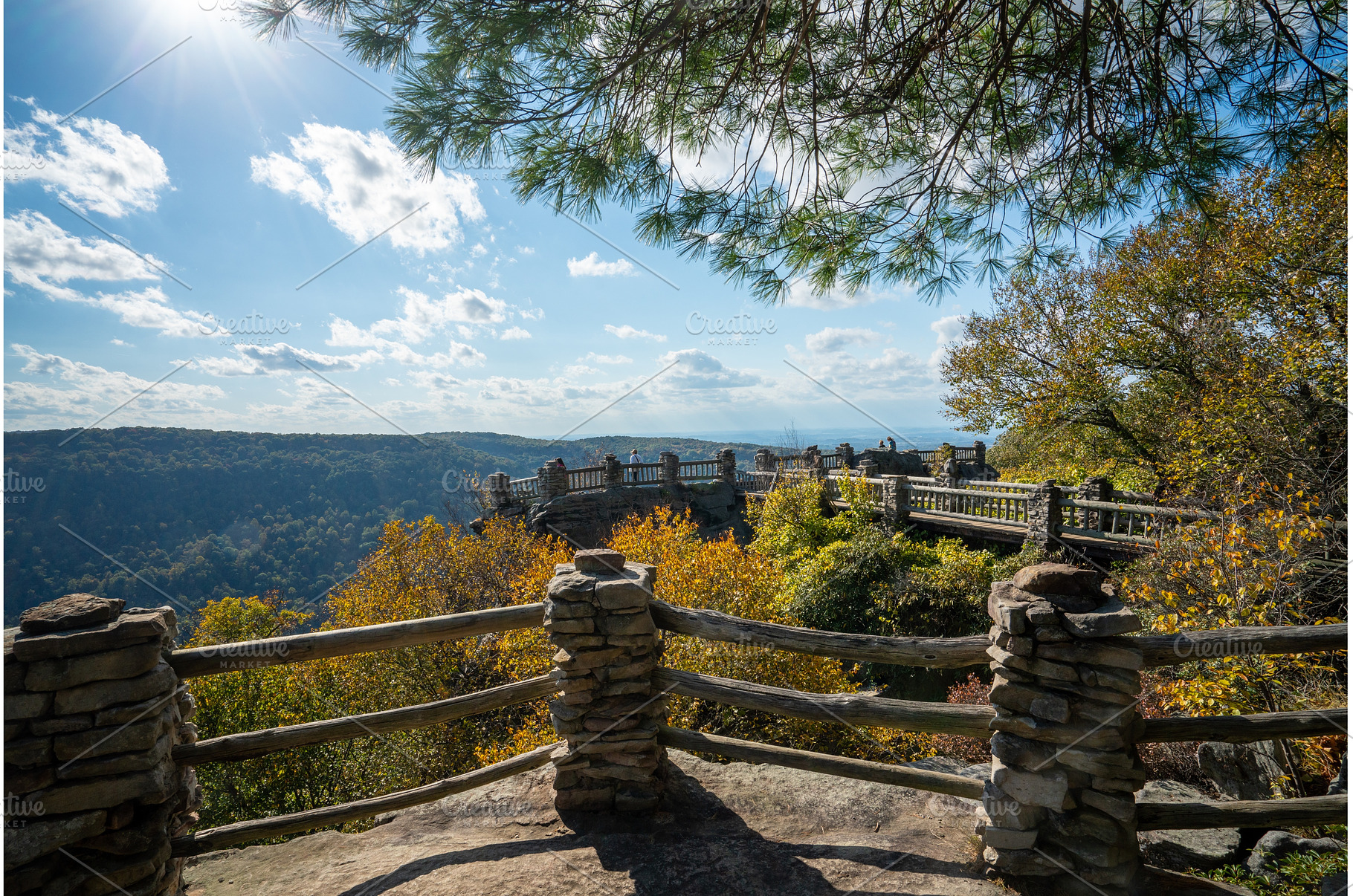 Coopers Rock state park overlook, a Nature Photo by Backyard Stock