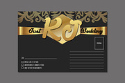 Gold Wedding Invitation, an Invitation Template by Tiaga (Thumbnail 2 of 4)