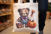 Halloween Teddy Bear Clipart Bundle, a Seasonal Illustration by Rose Art (Thumbnail 4 of 4)