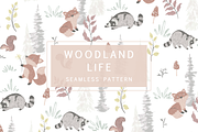 Woodland Cute Animals Pattern, a Pattern Graphic by Lady Bruniere Design (Thumbnail 1 of 15)