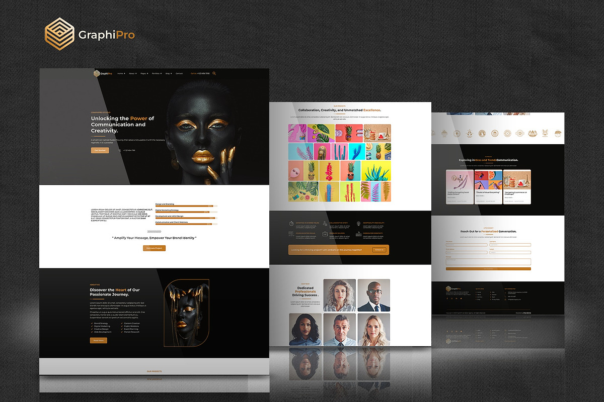 GraphiPro -Digital Elementor Pro Kit, a Websites & App Template by Select Agency Designs (Photo 8 of 8)