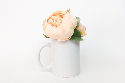 Peony Coffee Mug Mockup