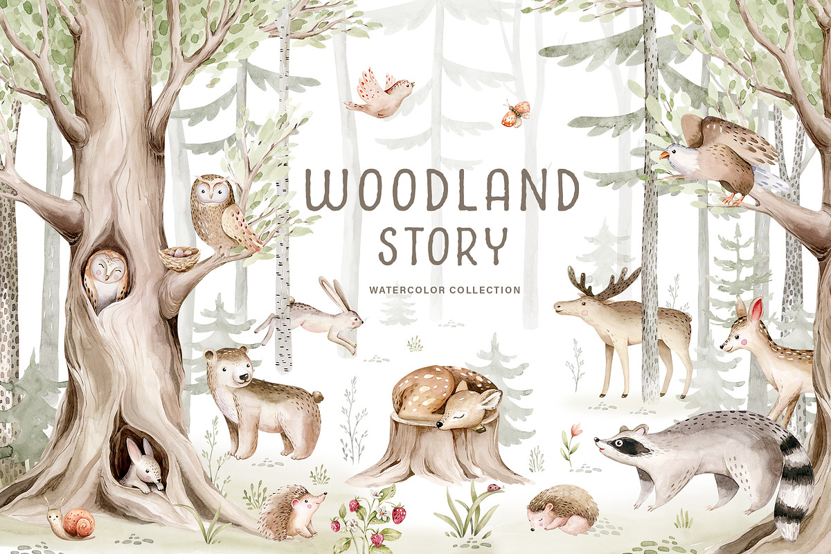 Woodland Story, an Animal Illustration by Peace ART (Photo 1 of 8)