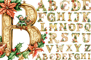 Christmas Alphabet PNG