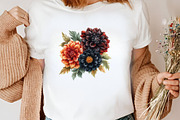 Watercolor Black Autumn Clipart, an Illustration by Canvas Craft (Thumbnail 4 of 7)