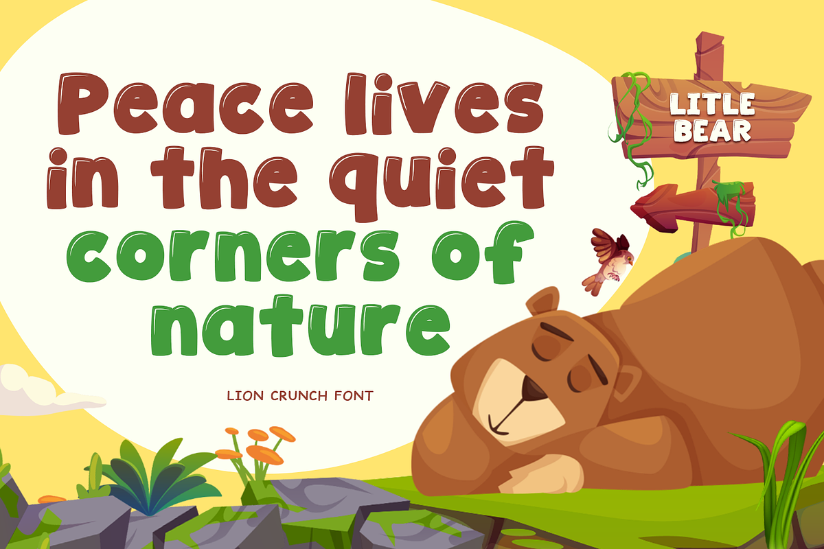 Lion Crunch - Food Font, a Handwritten Font by Mozatype (Photo 5 of 8)