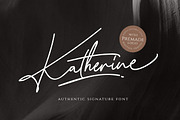 Katherine Script (+Premade Logo), a Script Font by Sarid Ezra (Thumbnail 1 of 9)