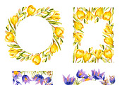 Easter bunnies. Watercolor set., an Illustration by babenkoirusa (Thumbnail 6 of 16)