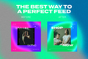 Instagram Social Media CANVA Neon, a Social Media Template by Vermeulen Design Studio (Thumbnail 5 of 8)