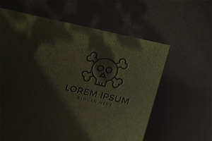 Geometric Skull Logo Template